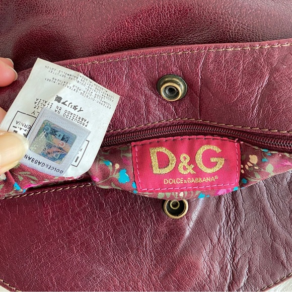 Dolce & Gabbana Burgundy 3 compartments bag - Picture 15 of 15